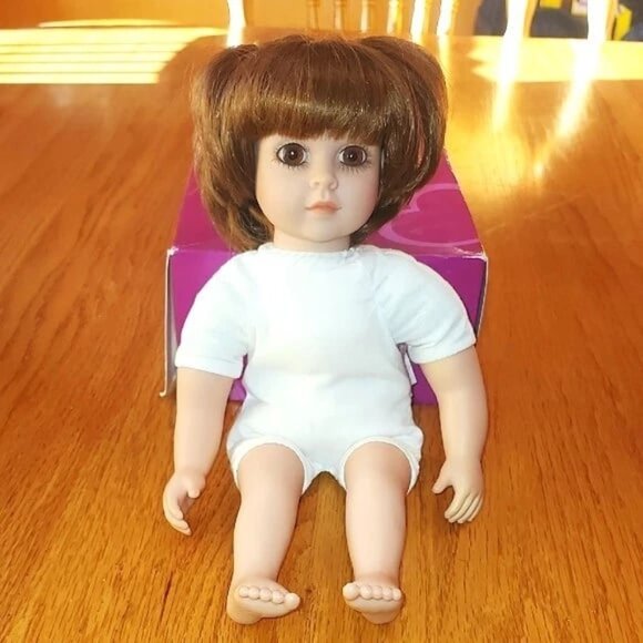 Adorable My Twinn Doll Olivia with box Cuddly Little Sister has ponytails - Picture 1 of 15